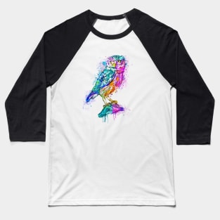 Colorful Owl Baseball T-Shirt